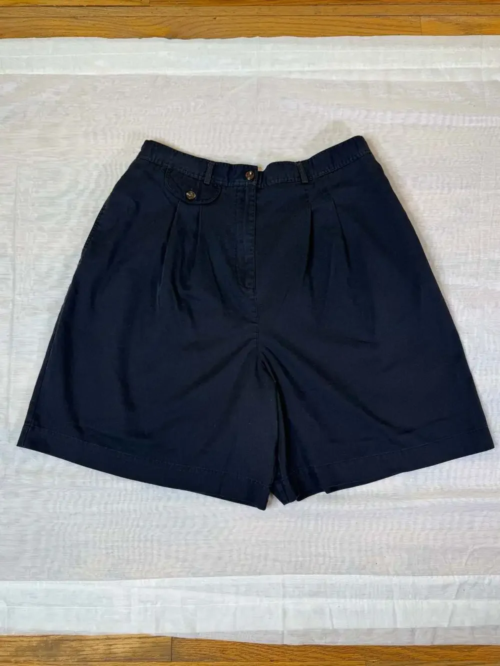 Karen Scott II Black Pleated Casual Shorts Size 18W